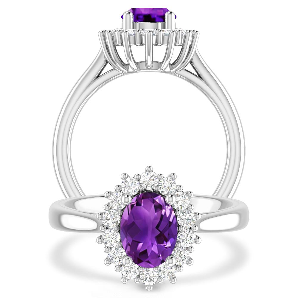 White Gold - Amethyst