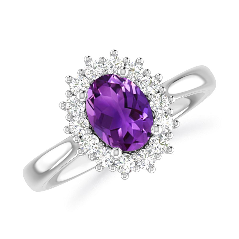 White Gold - Amethyst