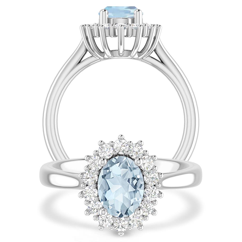 White Gold - Aquamarine