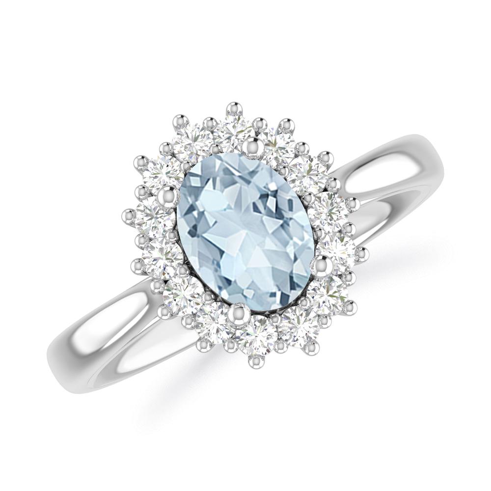 White Gold - Aquamarine