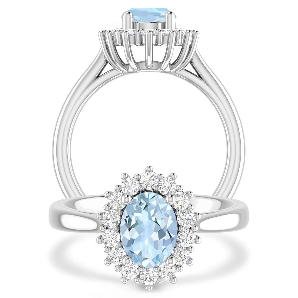 White Gold - Aquamarine