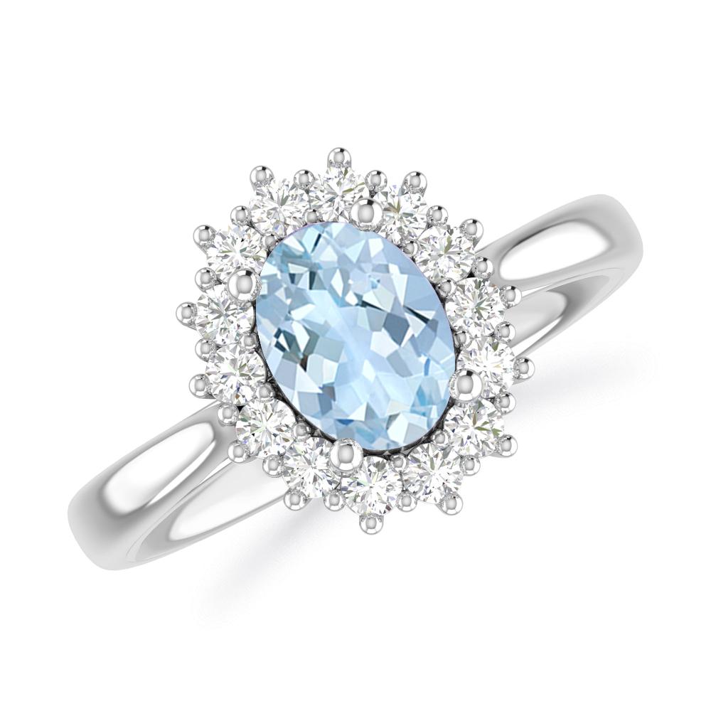 White Gold - Aquamarine