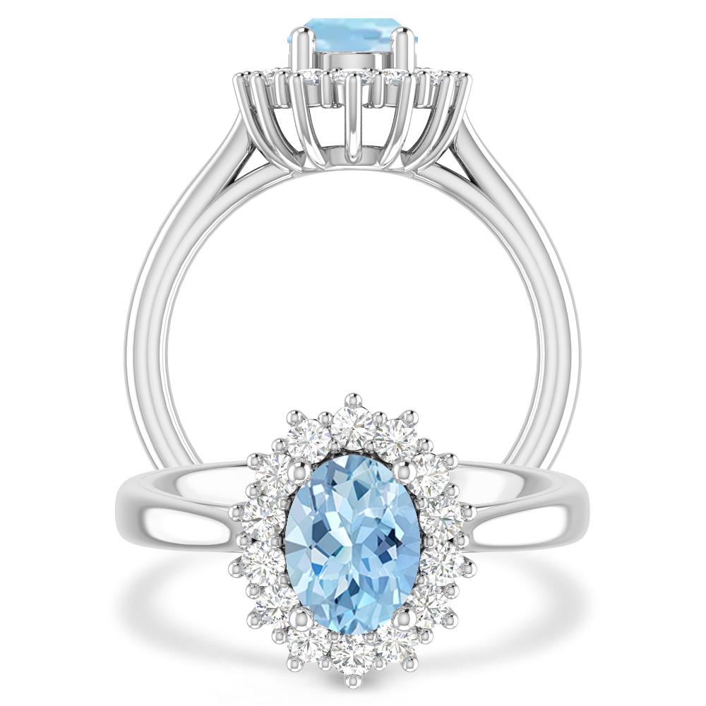 White Gold - Aquamarine