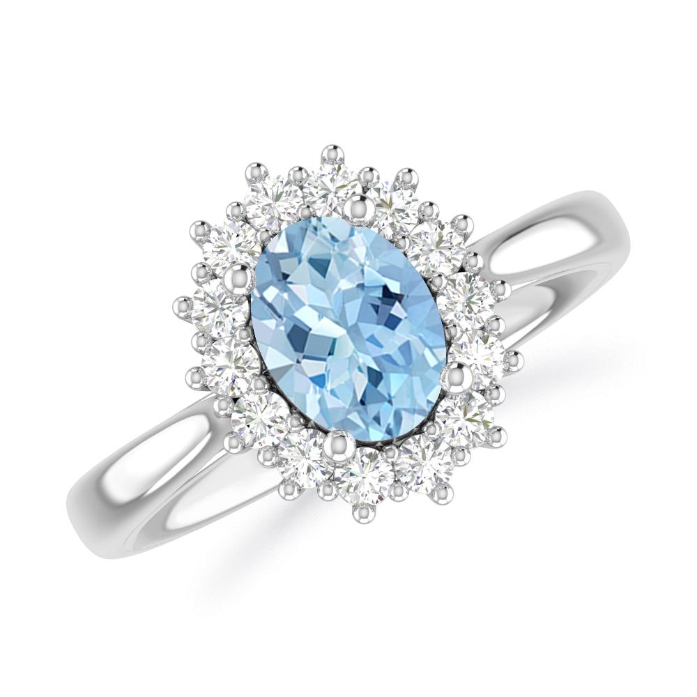 White Gold - Aquamarine