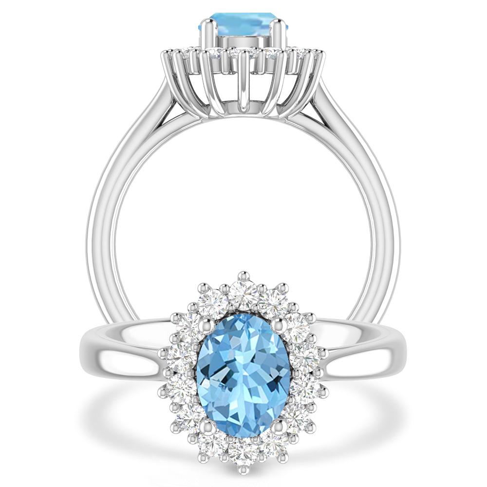 White Gold - Aquamarine