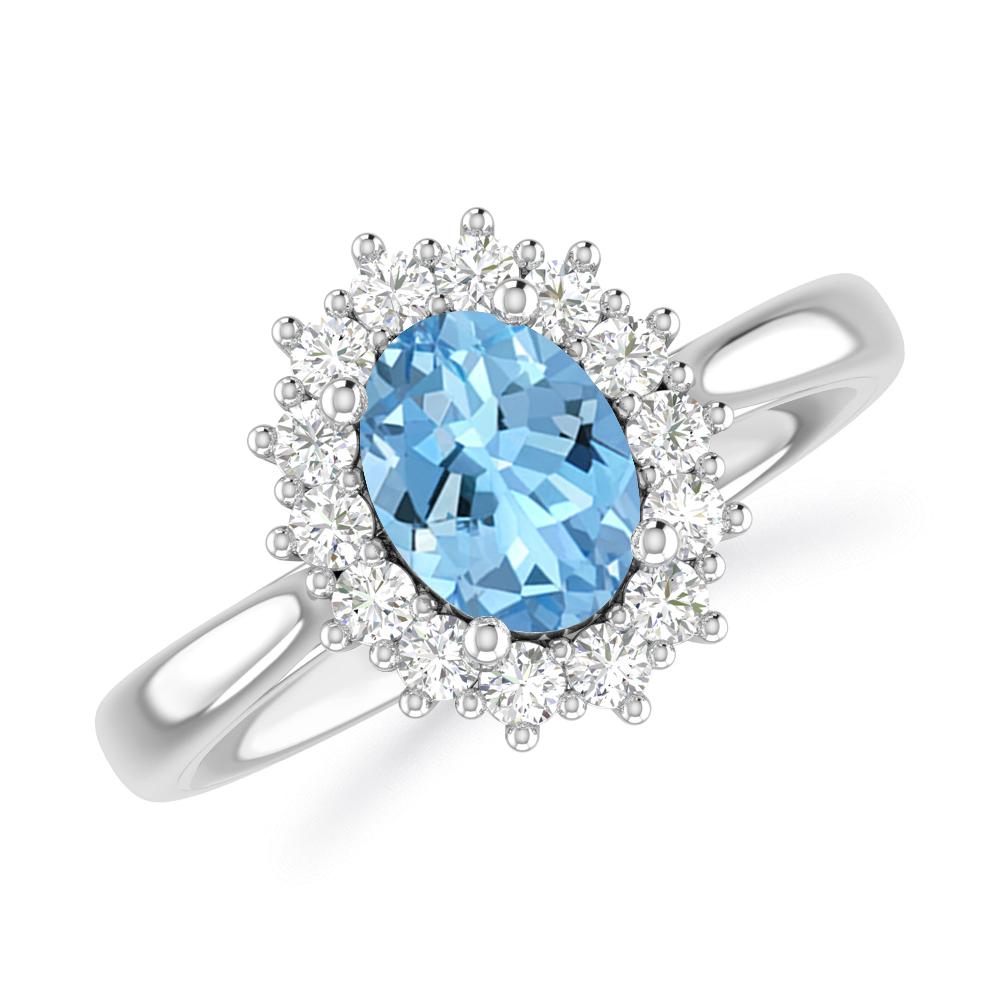 White Gold - Aquamarine