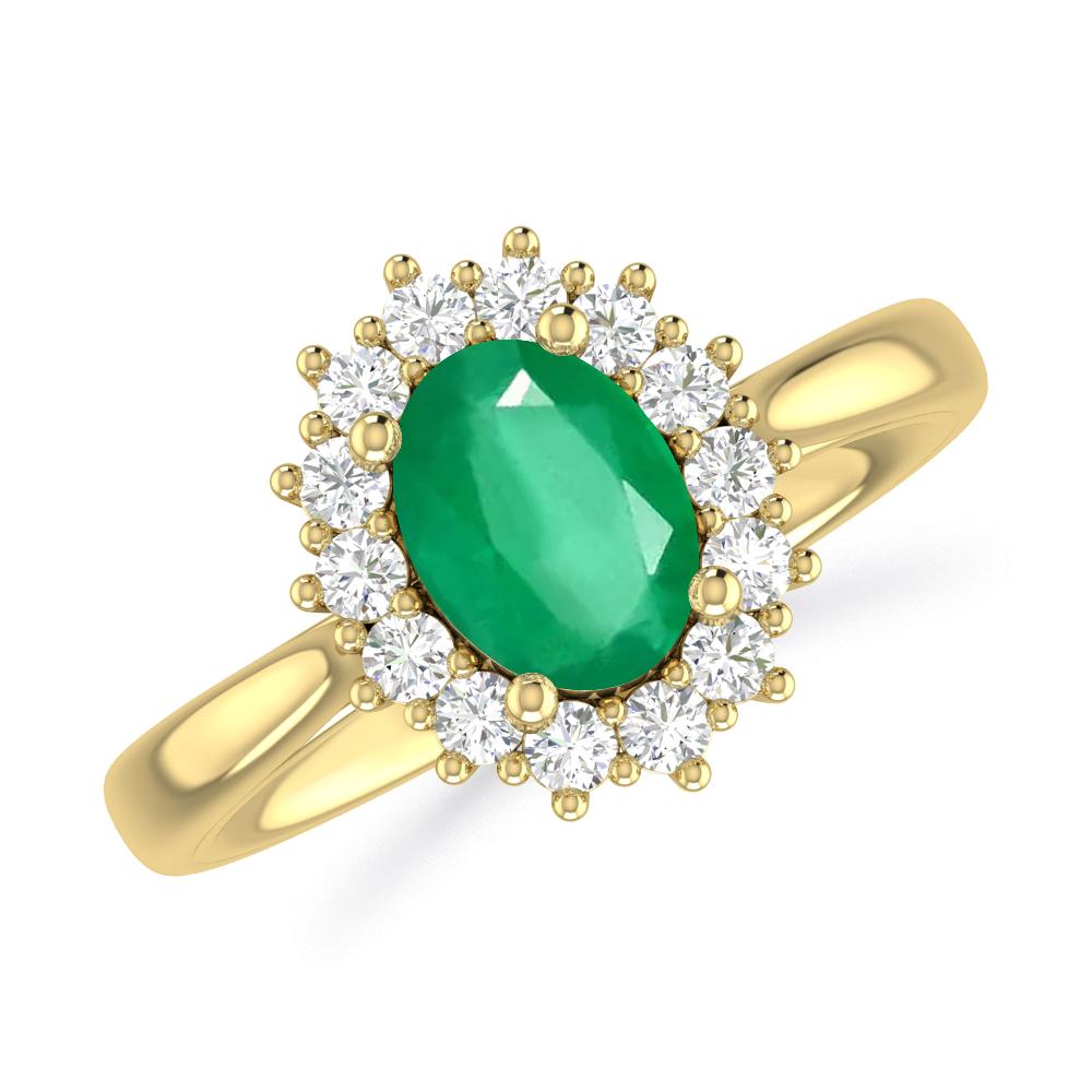 Yellow Gold - Emerald