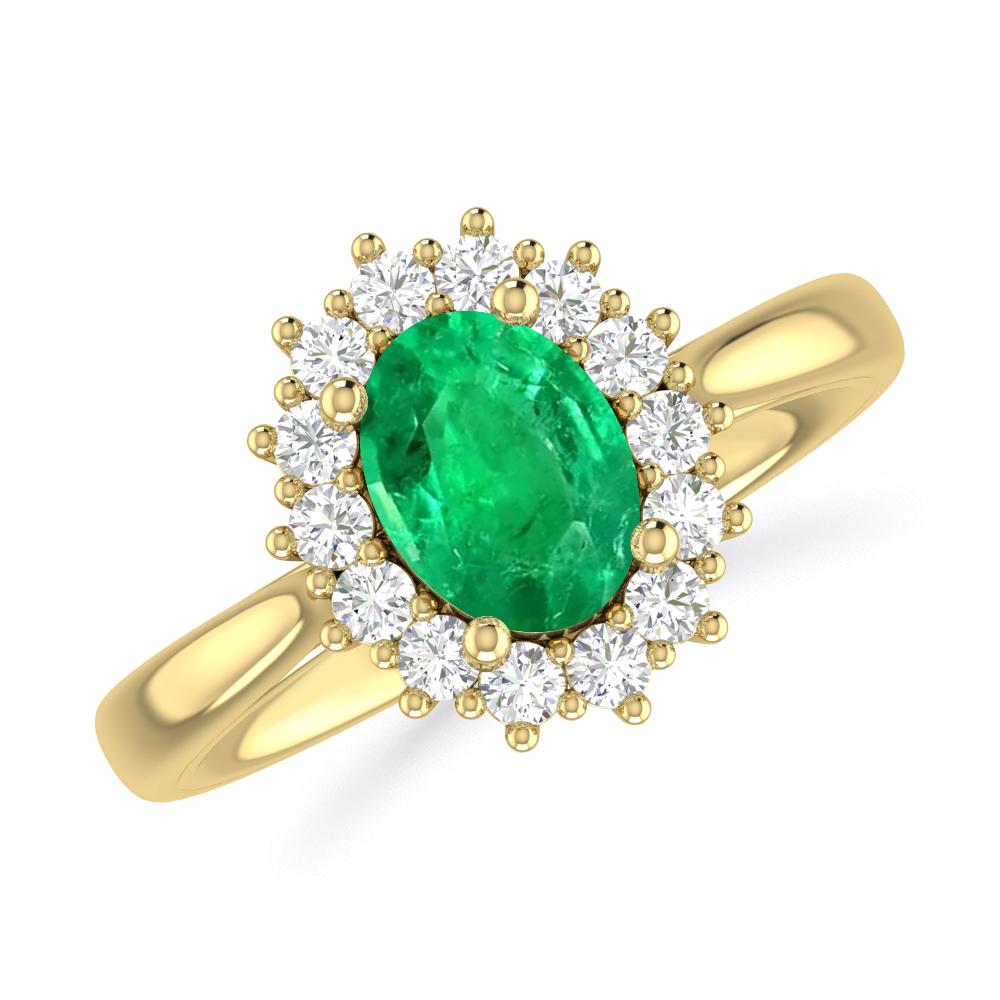 Yellow Gold - Emerald