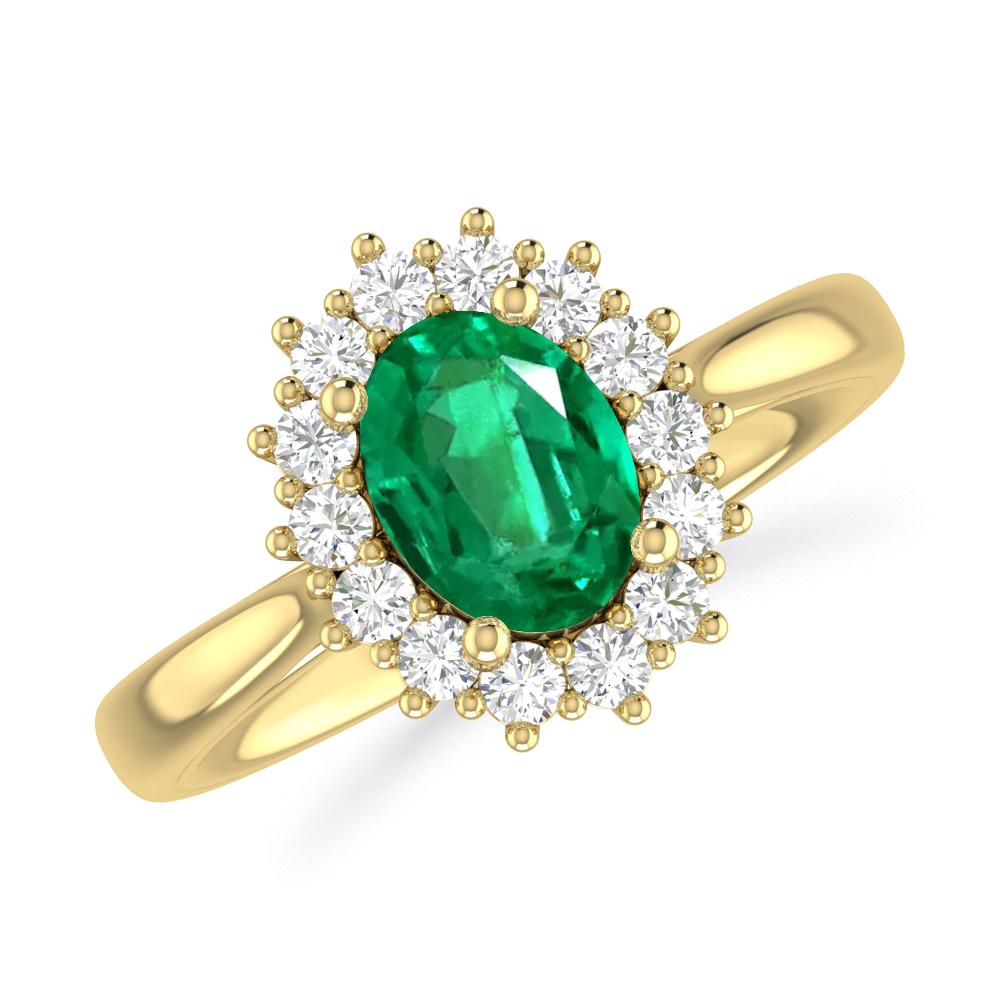 Yellow Gold - Emerald