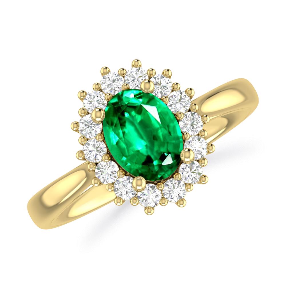 Yellow Gold - Emerald