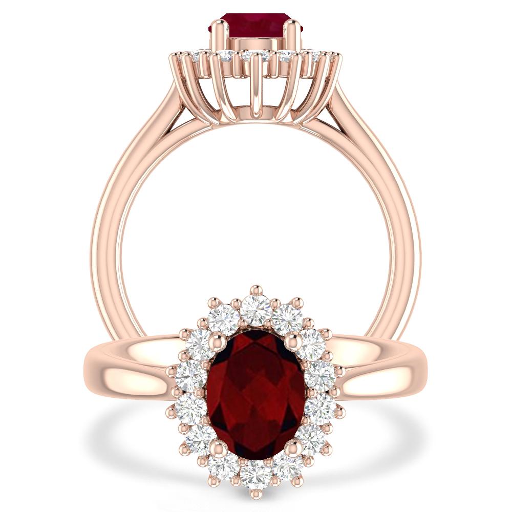 Rose Gold - Garnet