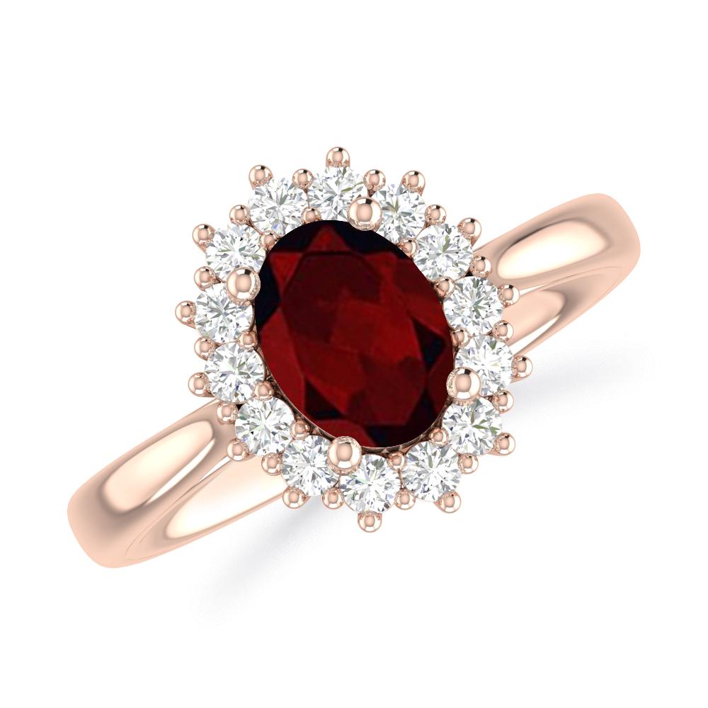 Rose Gold - Garnet