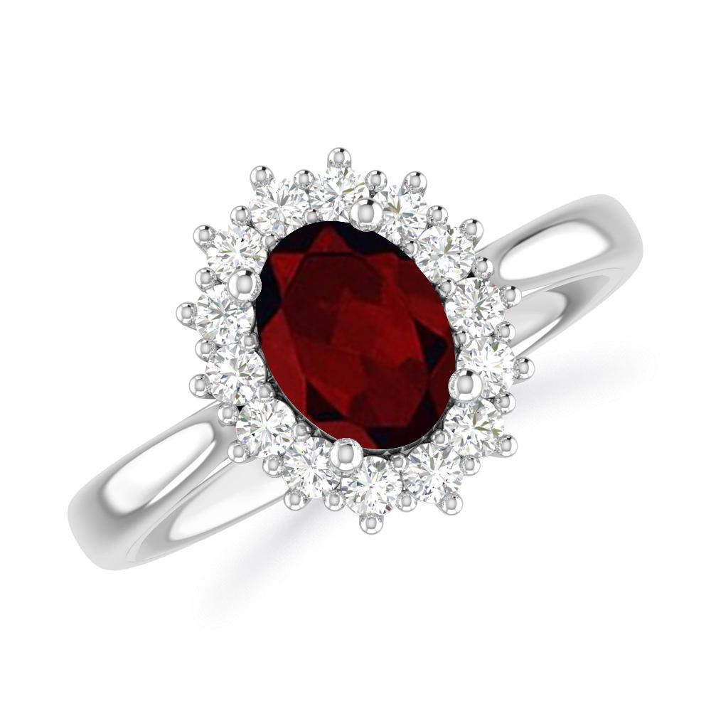 White Gold - Garnet