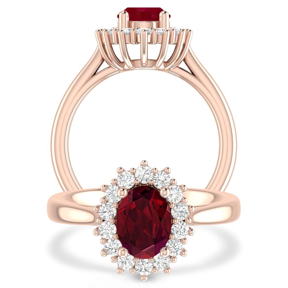 Rose Gold - Garnet