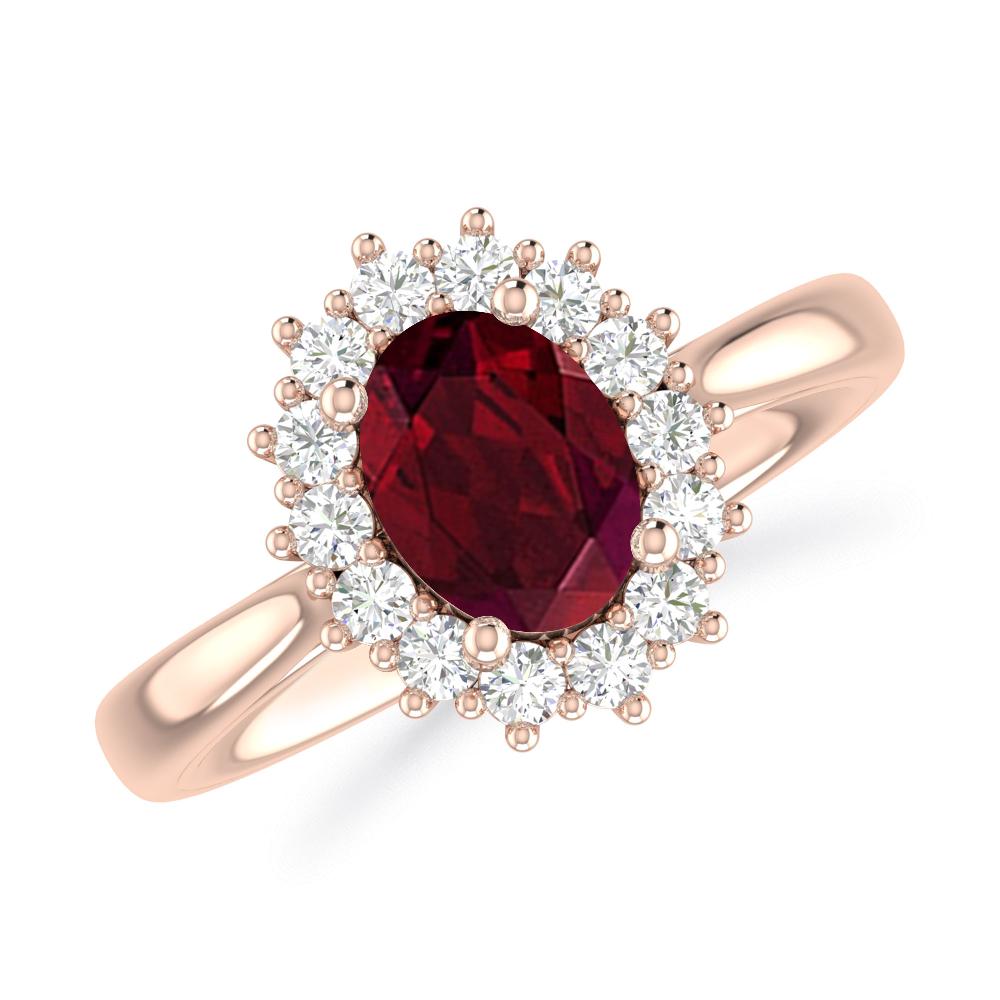 Rose Gold - Garnet