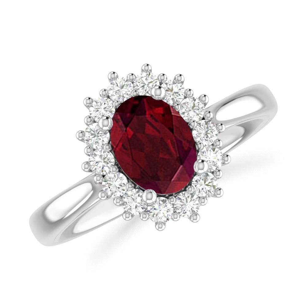 White Gold - Garnet