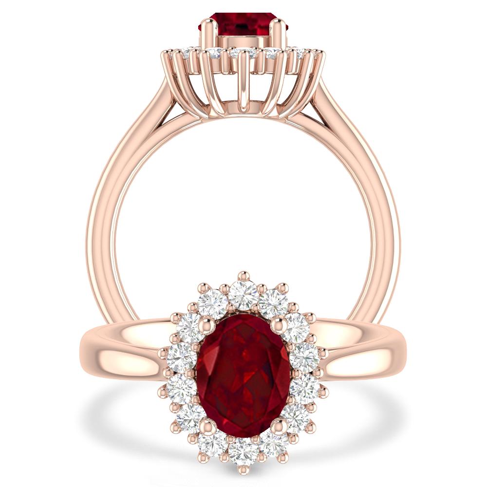 Rose Gold - Garnet