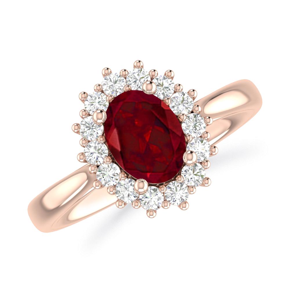 Rose Gold - Garnet