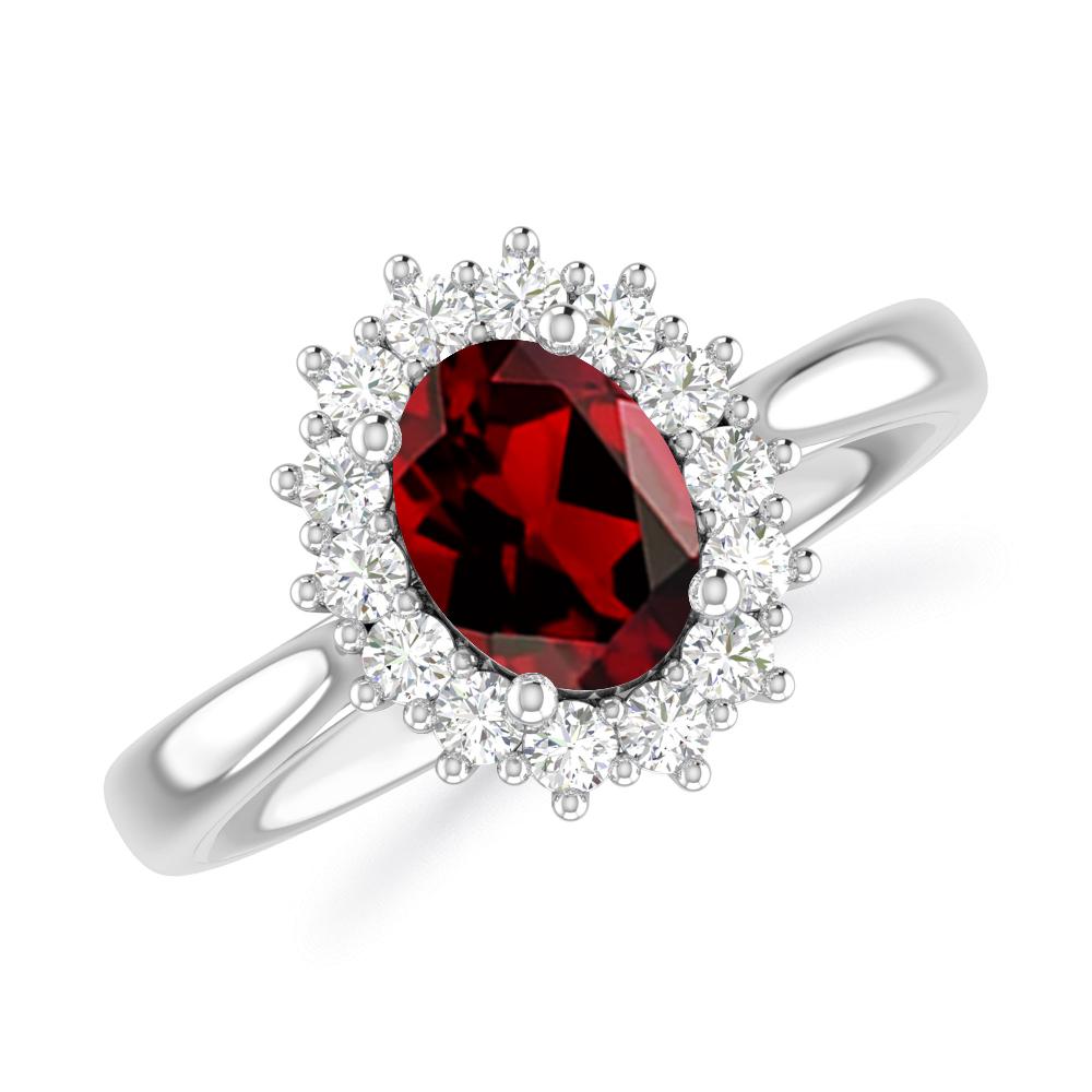 White Gold - Garnet