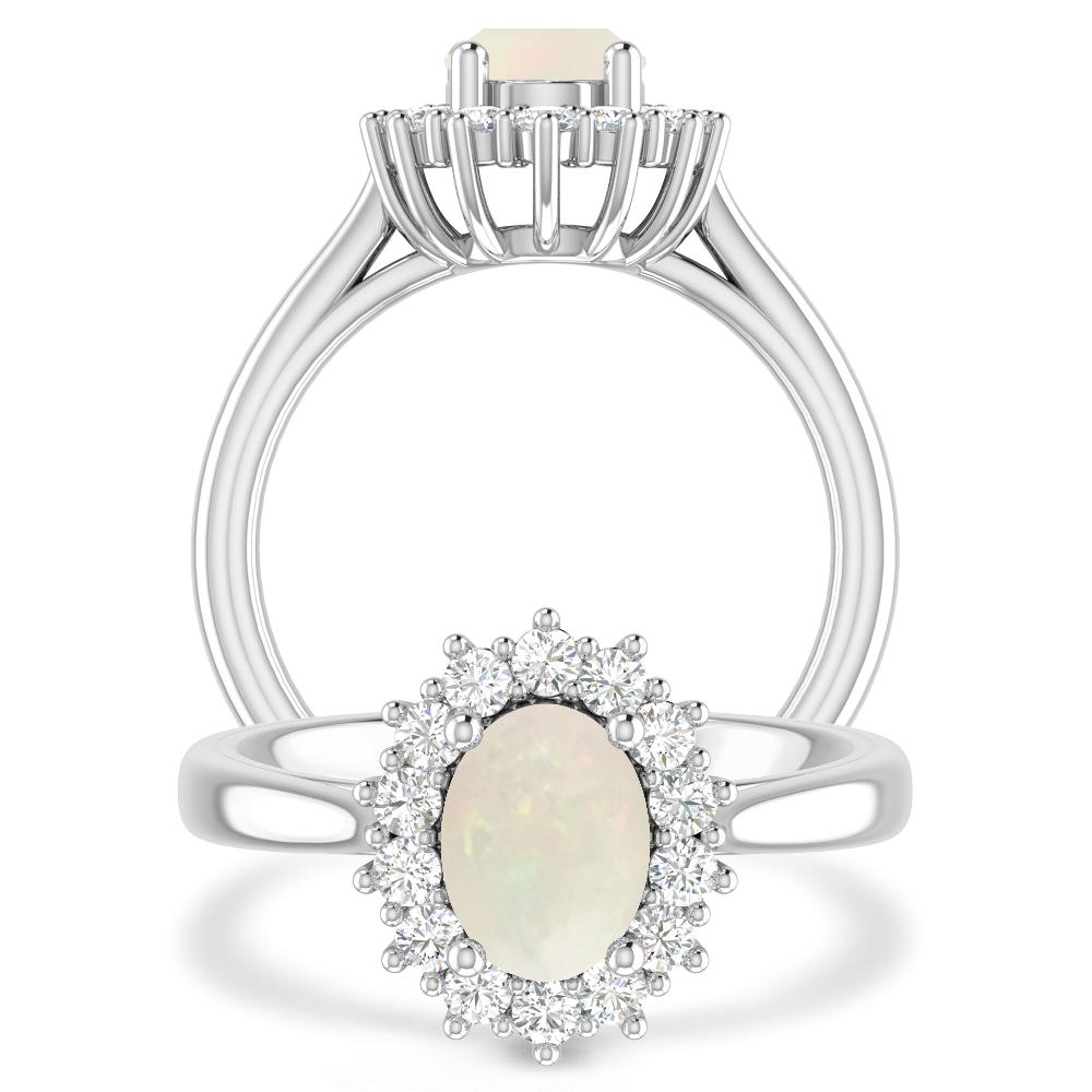 White Gold - Opal