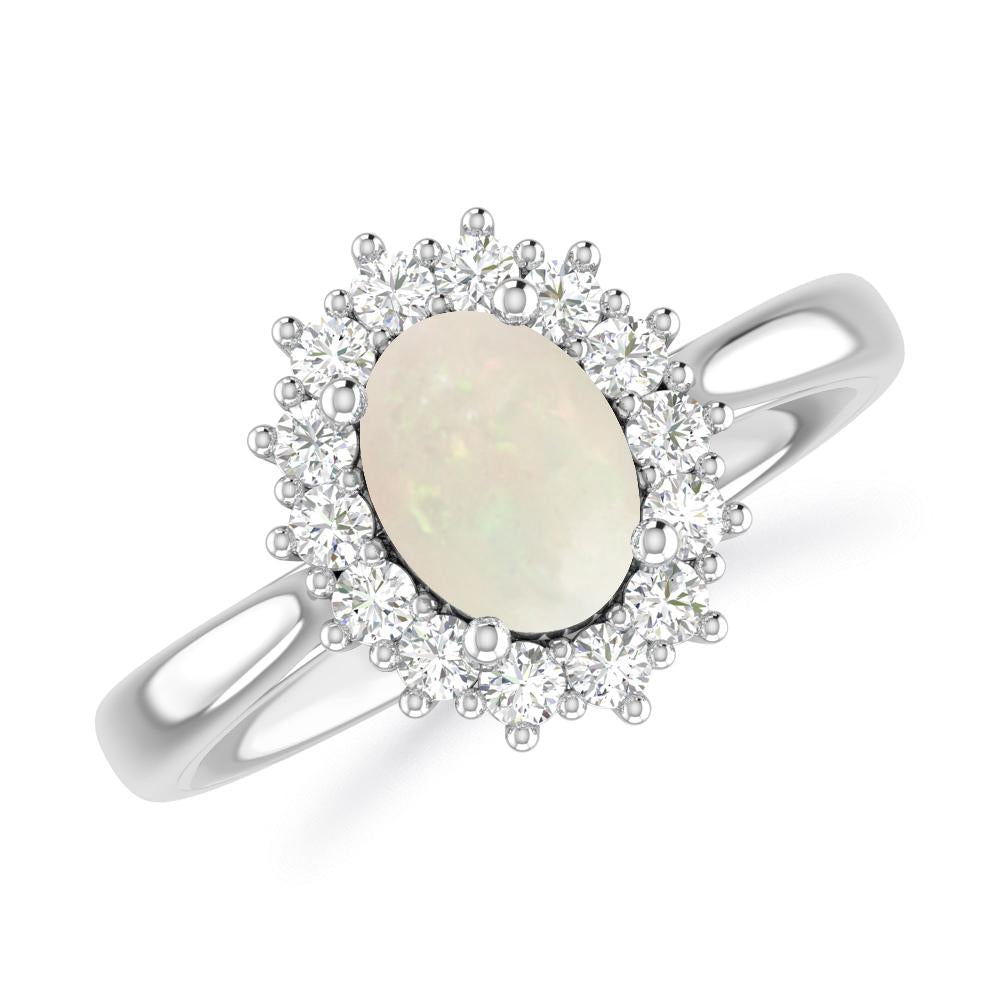 White Gold - Opal