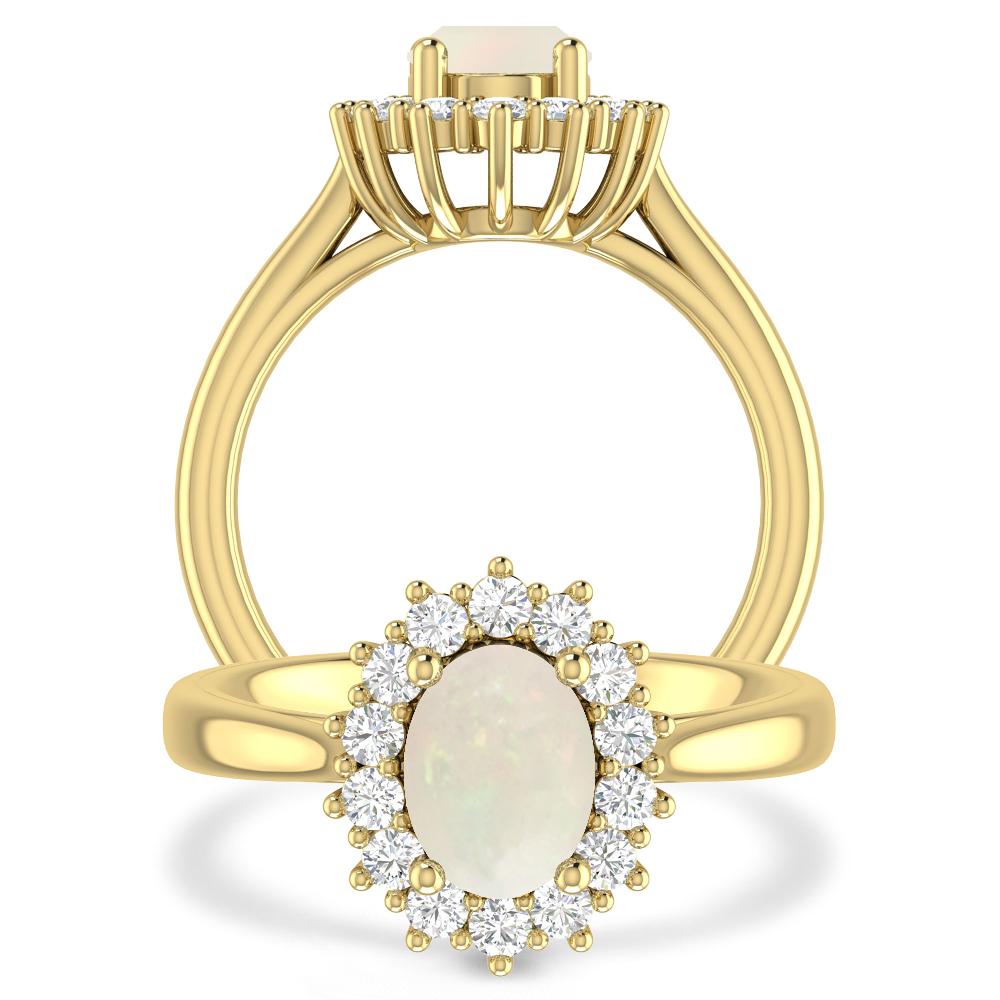 Yellow Gold - Opal