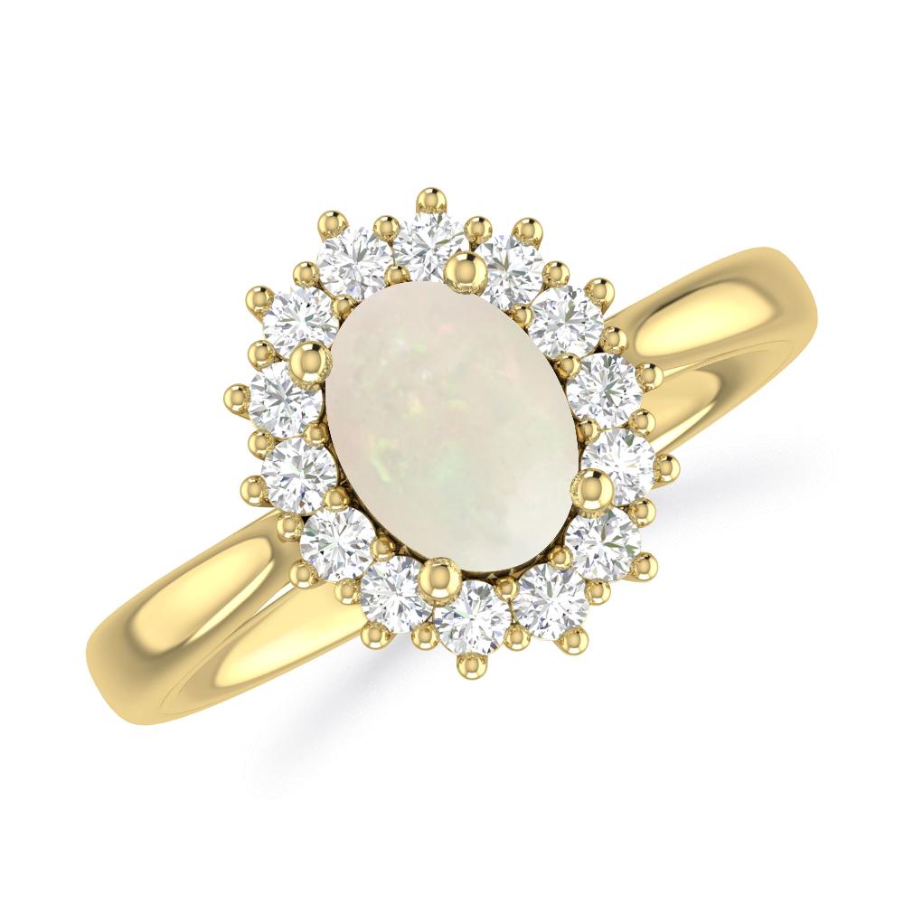 Yellow Gold - Opal