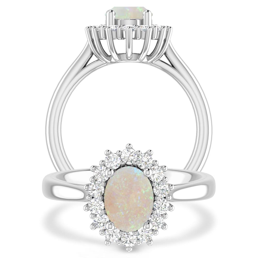 White Gold - Opal