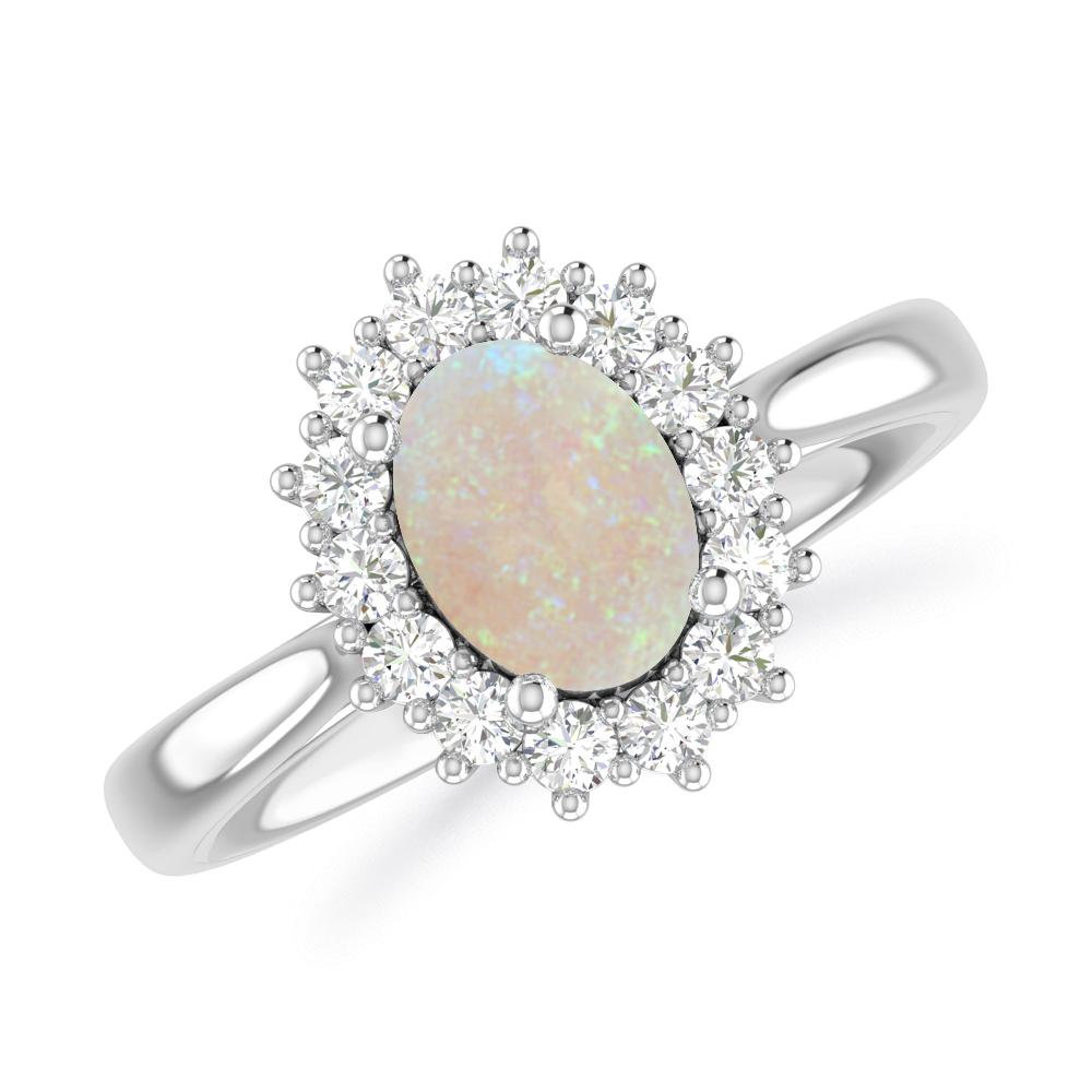 White Gold - Opal