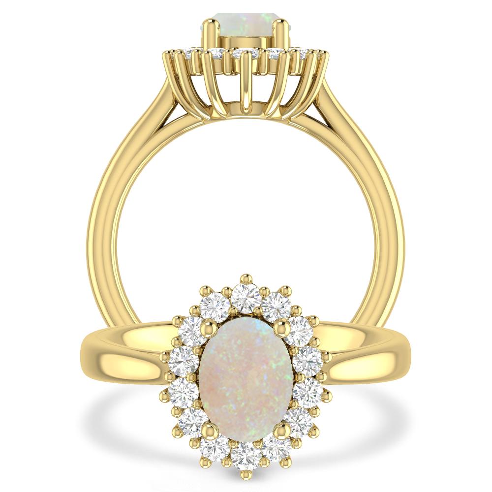 Yellow Gold - Opal