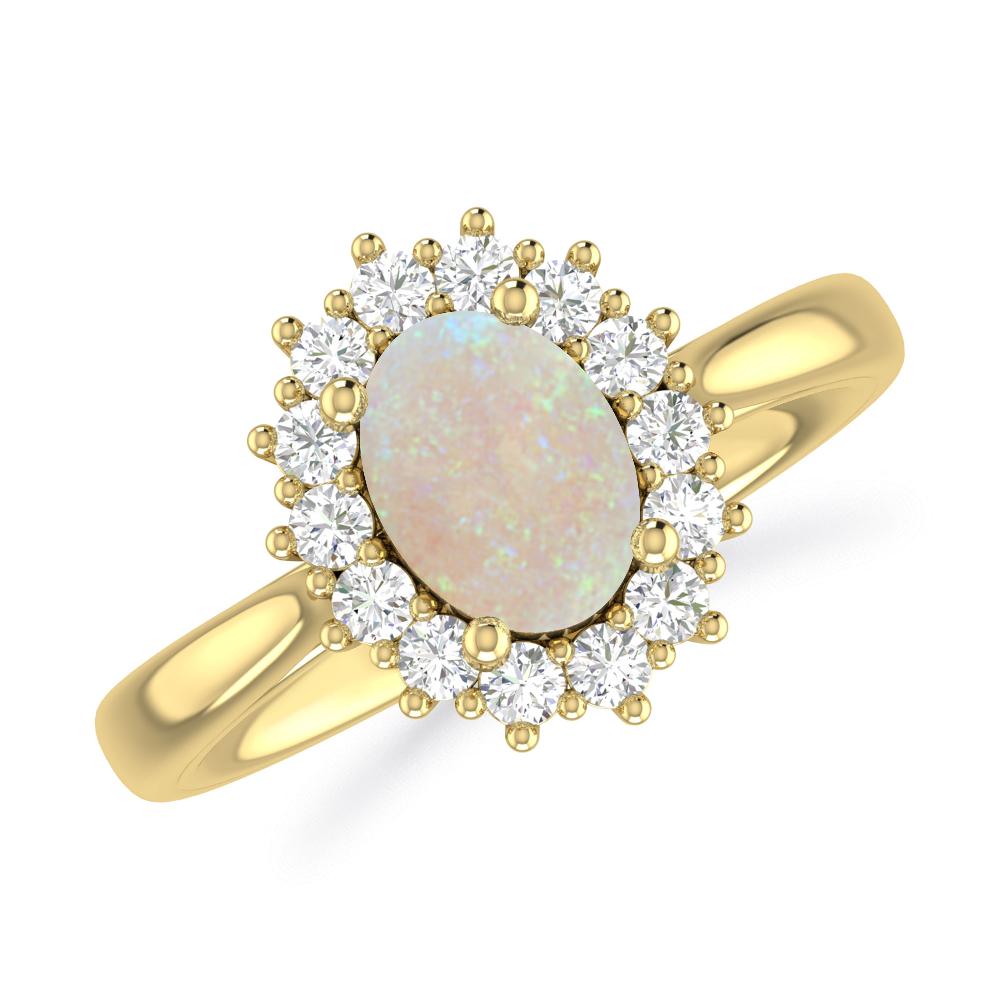 Yellow Gold - Opal