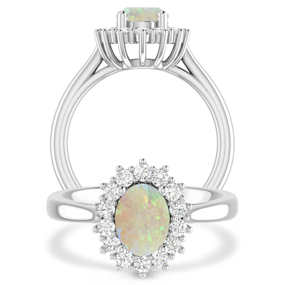 White Gold - Opal