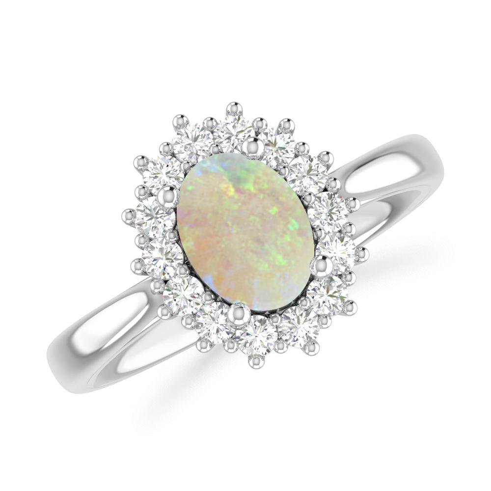 White Gold - Opal