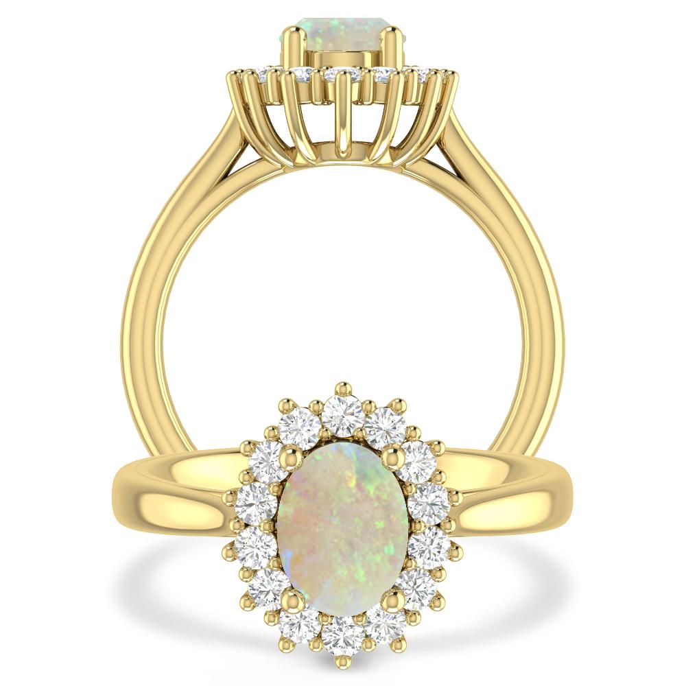 Yellow Gold - Opal