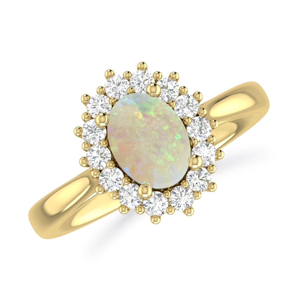 Yellow Gold - Opal