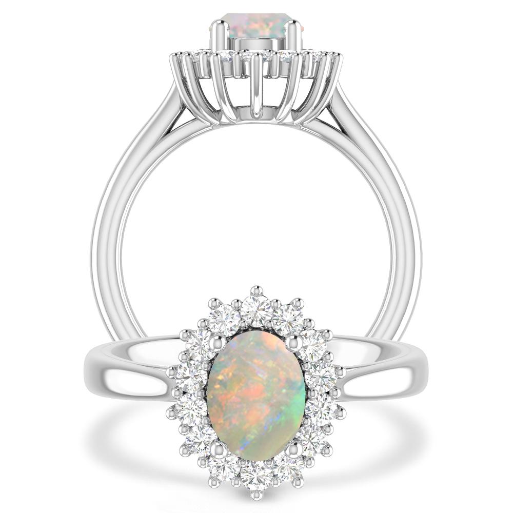 White Gold - Opal