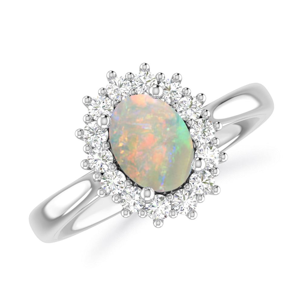 White Gold - Opal