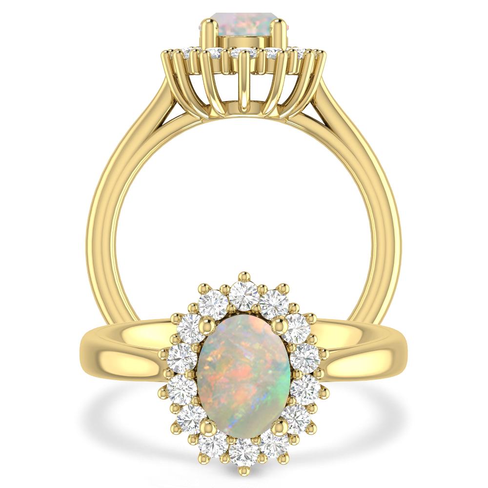 Yellow Gold - Opal