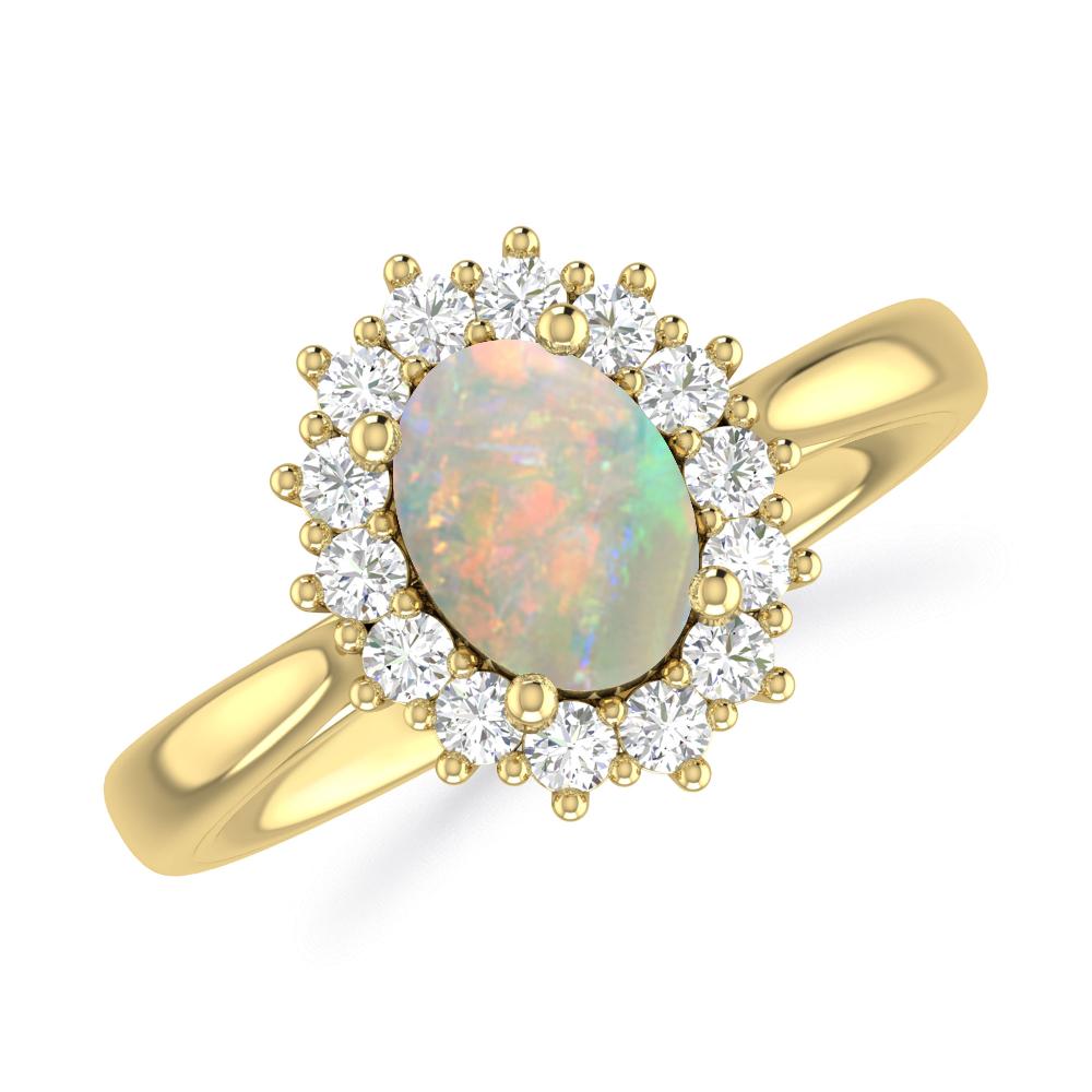 Yellow Gold - Opal