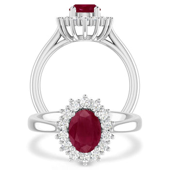 White Gold - Ruby