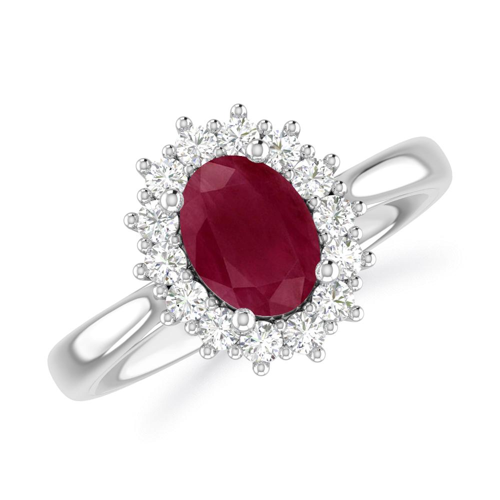 White Gold - Ruby