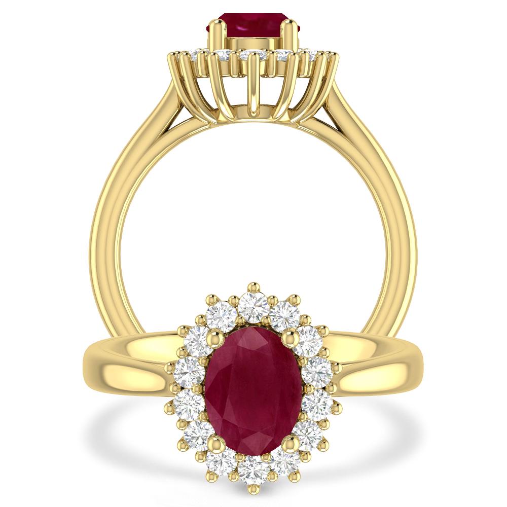 Yellow Gold - Ruby