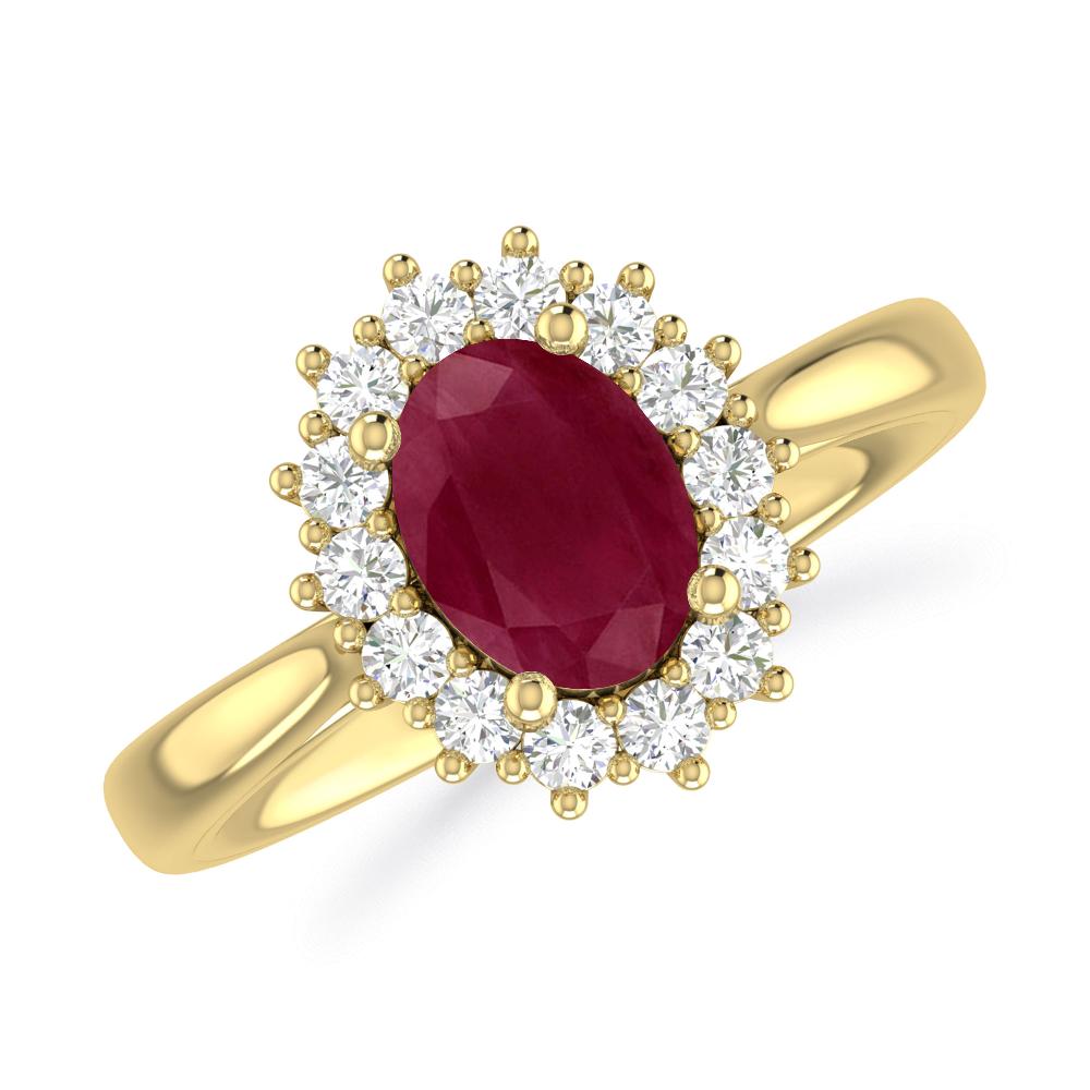 Yellow Gold - Ruby