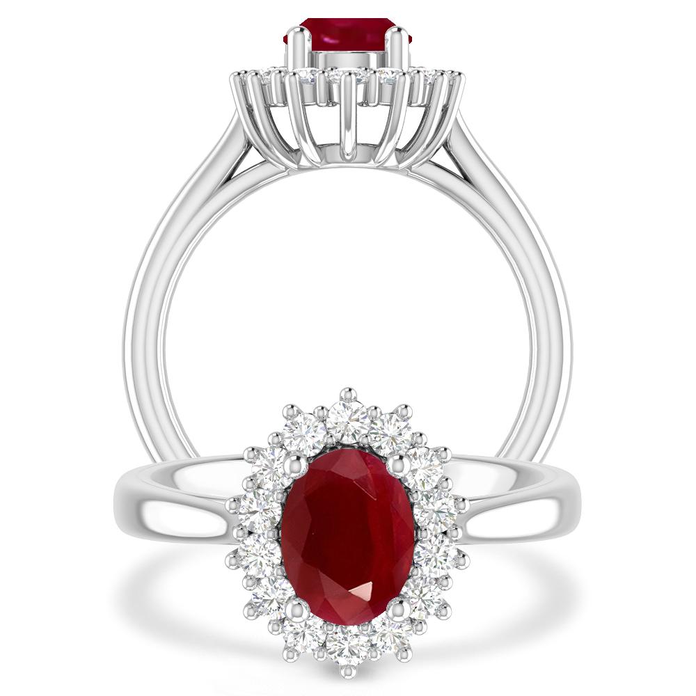 White Gold - Ruby