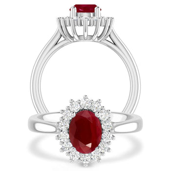 White Gold - Ruby