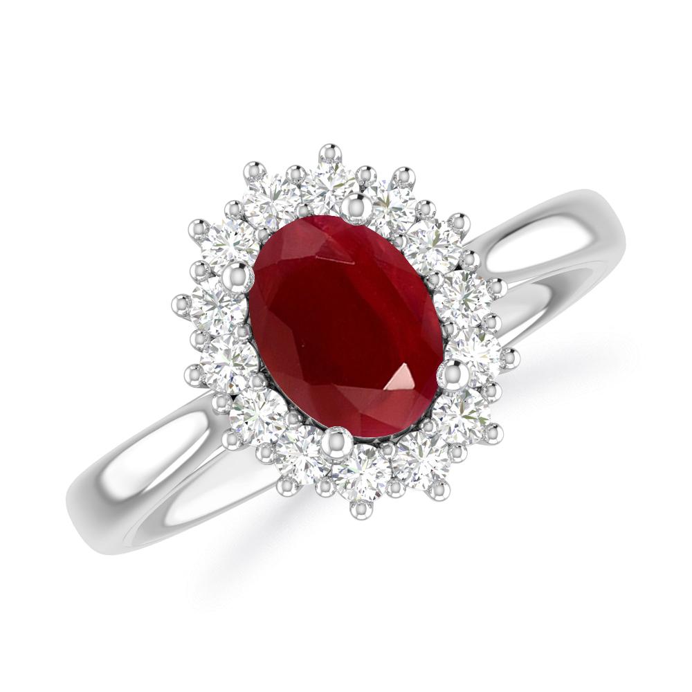 White Gold - Ruby