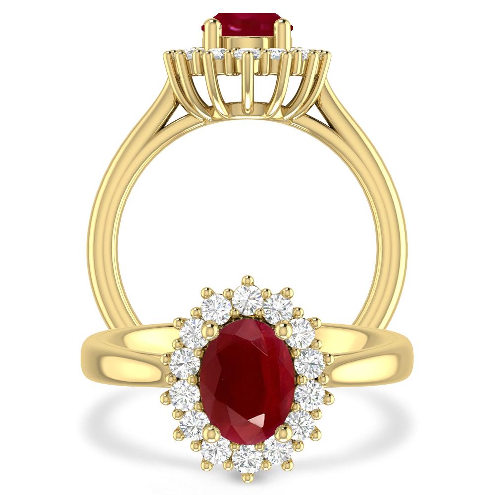 Yellow Gold - Ruby