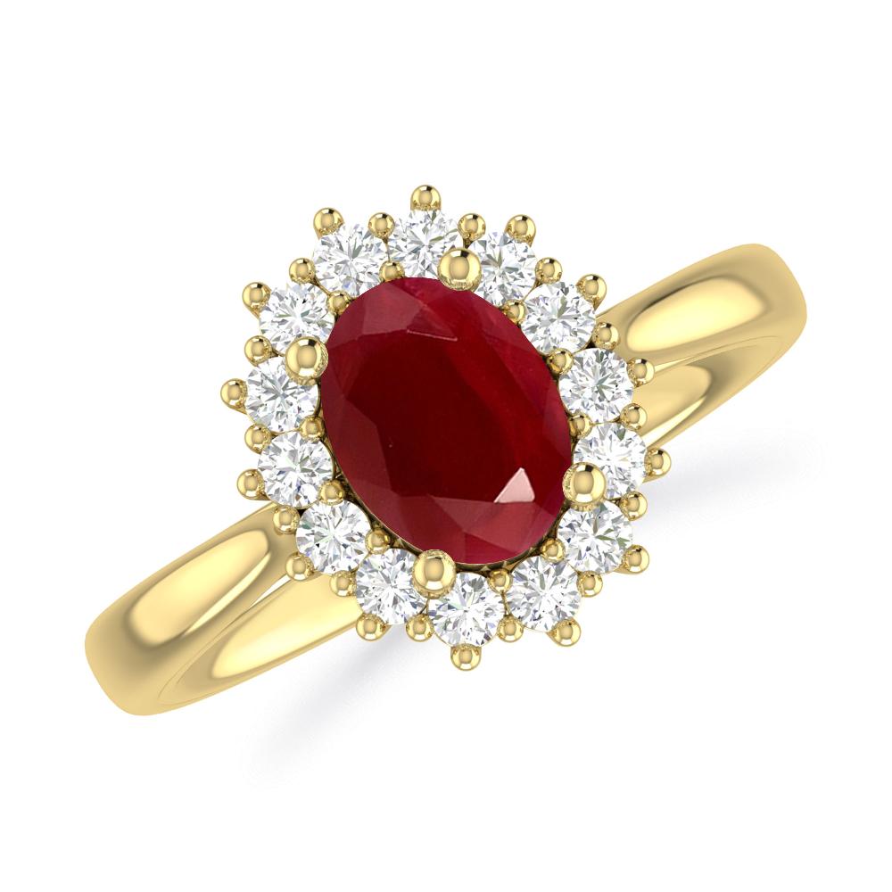 Yellow Gold - Ruby