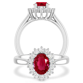 White Gold - Ruby