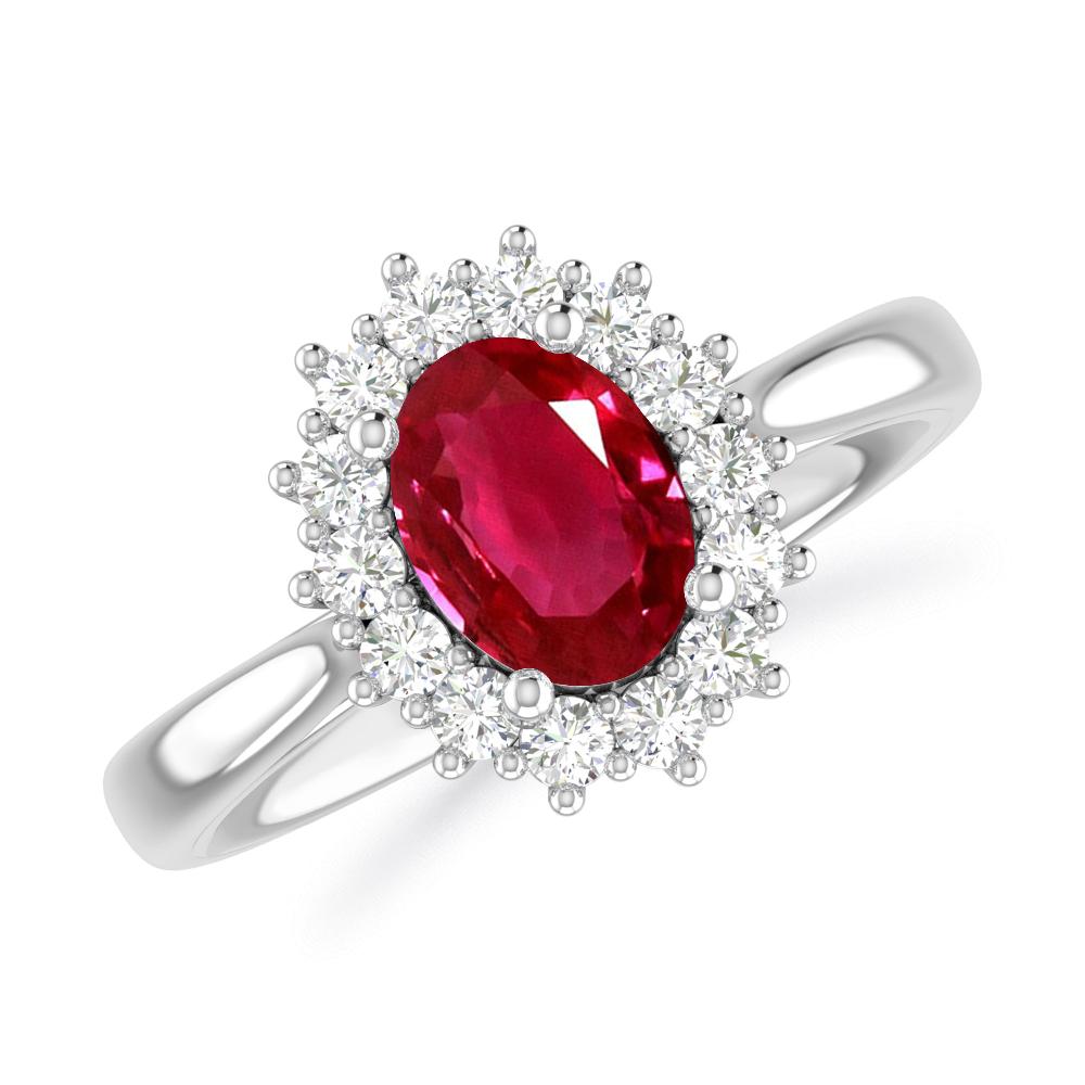 White Gold - Ruby